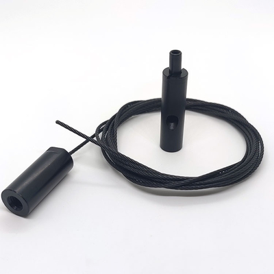 Sospensione nera del cavo che appende l'accessorio di Kit Self-Locking Wire Gripper Track per illuminazione