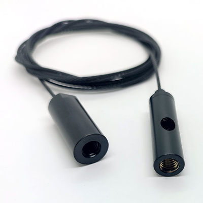 Sospensione nera del cavo che appende l'accessorio di Kit Self-Locking Wire Gripper Track per illuminazione