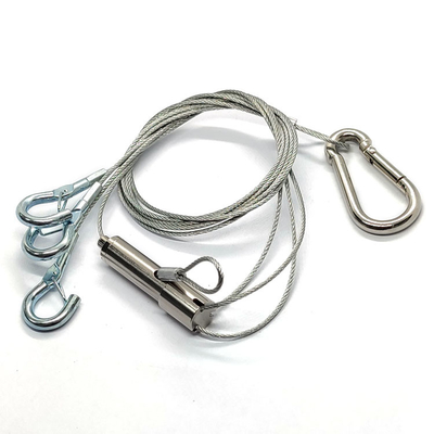 Sospensione Kit Hanging System Safety Hook del cavo di illuminazione di pannello del nuovo tipo con tre piedi