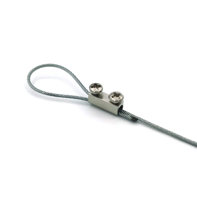 Metallo leva del tappo di Matte Silver Elastic Stopper Cord della serratura del cavo del tappo del regolatore del cavo