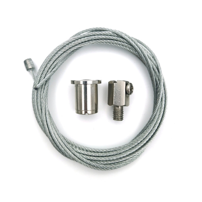 Clip di cavo metallico duplex che accendono il sistema di sospensione che appende Kit Wire Rope Cable Gripper