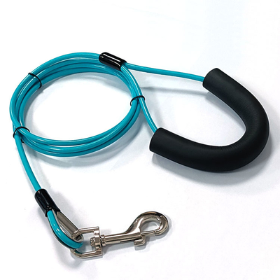 Guinzaglio regolabile del filo di acciaio di sicurezza di lunghezza per il guinzaglio ritrattabile del cane di comodità flessibile del cavo di sicurezza del cucciolo di cane di animale domestico del cane