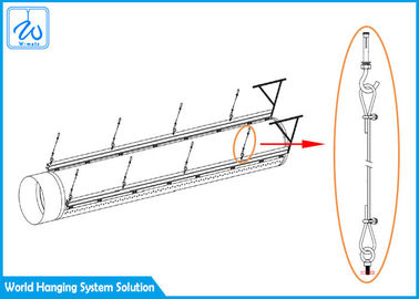 Sistemi d'attaccatura del cavo della conduttura di ventilazione, centri espositivi che appendono il sistema di pista