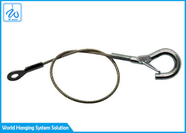 Imbracatura su misura del cavo metallico dell'acciaio inossidabile con l'occhio - terminale del gancio