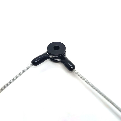 Il PVC ha ricoperto le imbracature di sollevamento d'acciaio trasparenti Lanyard Cable Tether Safety Strap