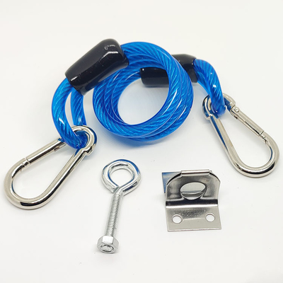 Vinile ad alta resistenza che ricopre la primavera galvanizzata Lanyard Sling For Automobile Door Bolt del cavo