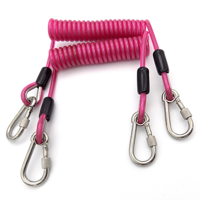 Cordicella professionale di Lanyard Safety Emergency Swimming Diving della bobina della primavera a spirale