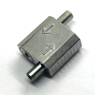 Collegatore di presa per cavi in ottone di alluminio anodizzato naturale per tutte le connessioni