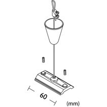 Presa su misura del cavo metallico della pinza di presa del morsetto di estensione di progettazione per i corredi lineari della sospensione di illuminazione