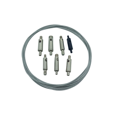 Cavo metallico del vestito 1.0-2.5mm delle pinze di presa del cavo dell'uscita laterale per il sistema d'attaccatura da illuminazione e da esposizione