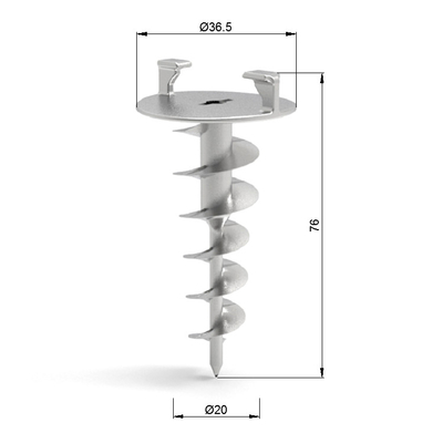 Sistema di sospensione di cavi resistenti all'umidità flessibile 7x7 costruzione per soffitto acustico