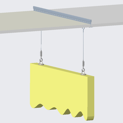T Bar Twist Clip con fissaggio della punta della canna per la griglia sospesa del soffitto