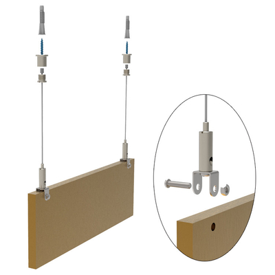 Fork Cable Gripper con supporti di montaggio Componenti per pannelli di soffitto assorbenti del suono