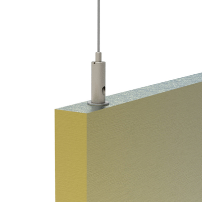 Sistema di sospensione di cavi a soffitto acustico