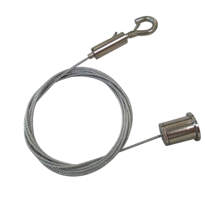 Kit di sospensione dei cavi sistema di presa per ganci di cavi in metallo montato sul soffitto per pannelli di smorzamento del suono