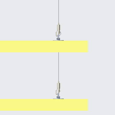Facile da attaccare lampadario pannello acustico kit di filo sistema di sospensione materiale insonorizzante
