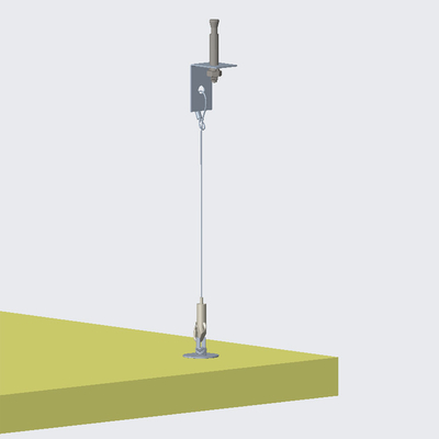 Facile da attaccare lampadario pannello acustico kit di filo sistema di sospensione materiale insonorizzante