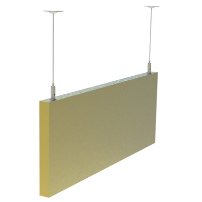pannelli di parete ad assorbimento acustico personalizzabili con kit di filo regolabile per pannelli di soffitto a led