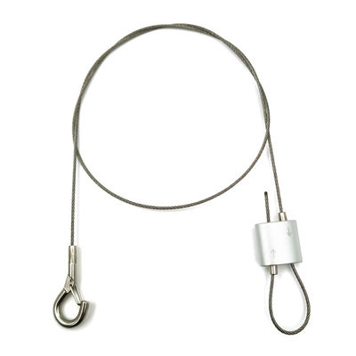 Kit di sospensione per altoparlanti a sospensione con cavo di sicurezza e gripper ad anello per altoparlanti a soffitto montati a soffitto per luci sospese, telecamere di blocco, altoparlanti fai-da-te in hall, bar, mostre, negozi