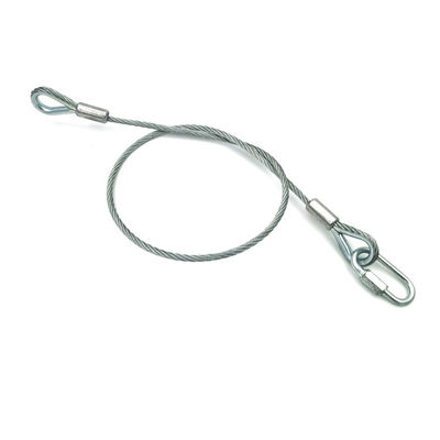 Cavo di sicurezza per altoparlanti con diametro fune metallica 3mm, lunghezza 60cm o personalizzabile