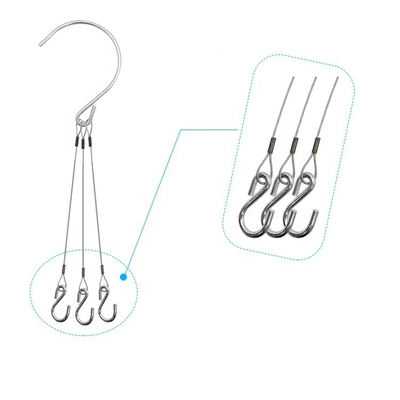 Kit di fissaggio del filo di acciaio galvanizzato con doppia presa e loop