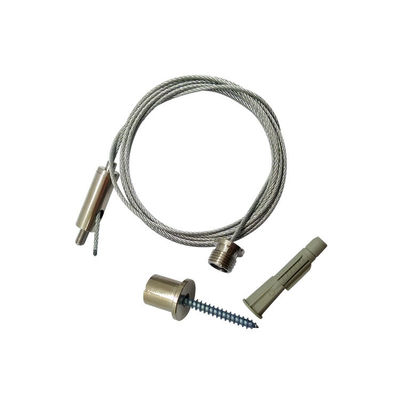 Kit di illuminazione a sospensione di cavi in acciaio inossidabile per soffitti a caduta