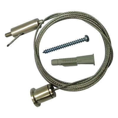 Kit di illuminazione a sospensione di cavi in acciaio inossidabile per soffitti a caduta