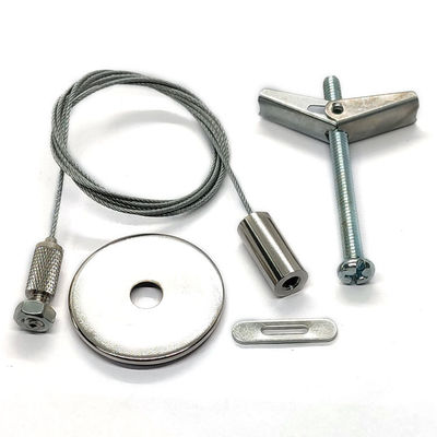 Kit di sospensione per illuminazione a LED in acciaio inossidabile per pannelli luminosi