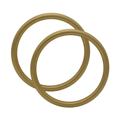 Anelli per Fionda in Alluminio con Finitura Anodizzata Oro Opaco Regolabili