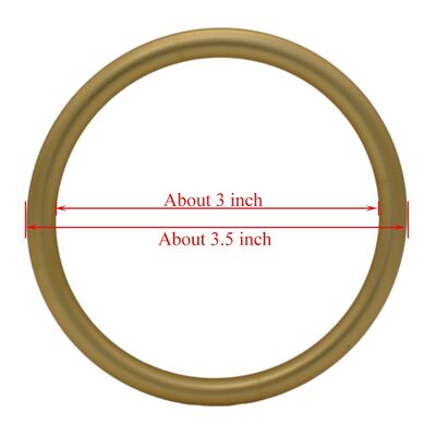 Anelli per Fionda in Alluminio con Finitura Anodizzata Oro Opaco Regolabili