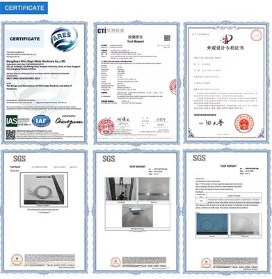 Kit di sospensione con serracavo in ottone per cavo metallico con filettatura maschio M10 per parti a LED