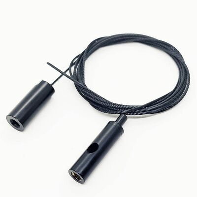 Custom Black Coated Wire Rope Cable Suspension Kit High Quality Ceiling Hanging Wire Hook Fitting Hardware Supply