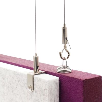 Set di fionde in filo di acciaio inossidabile, morsetti regolabili per cavi, kit di sospensione per binari luminosi