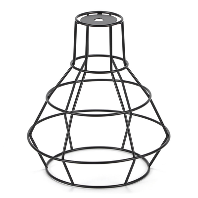 Lampade a ombra per appendiabiti Metallo Filato Lampade di protezione gabbia per la decorazione Filato gabbia ombre