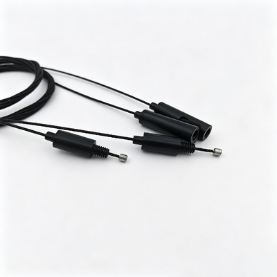 OEM Custom Nero Regolabile Cable Gripper Wire Rope Hanging Hardware Kit Indoor Ceiling Lamp Suspension Fitting Accessory