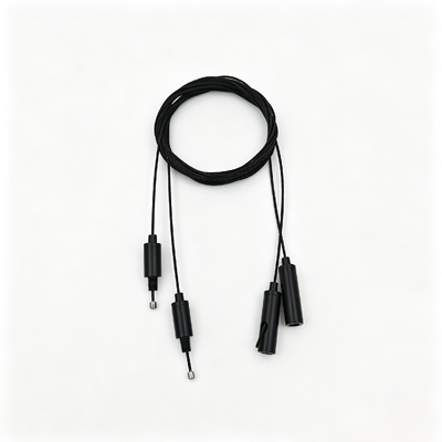 OEM Custom Nero Regolabile Cable Gripper Wire Rope Hanging Hardware Kit Indoor Ceiling Lamp Suspension Fitting Accessory