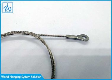 Cavo di sicurezza con l'imbracatura del cavo dell'acciaio del cavo metallico 1.5mm di acciaio inossidabile dell'attenuatore 7x7