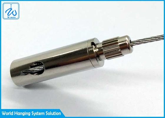 I corredi d'acciaio della sospensione della serratura del cavo visualizzano la pinza di presa di vetro di alluminio del cavo dello scaffale di 3mm per il segno