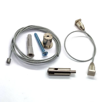 Sospensione senza perforazione Kit For Panel 60x60 del cavo metallico della pinza di presa del cavo e di acciaio inossidabile