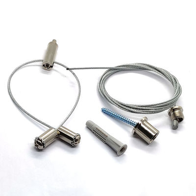 Sospensione senza perforazione Kit For Panel 60x60 del cavo metallico della pinza di presa del cavo e di acciaio inossidabile