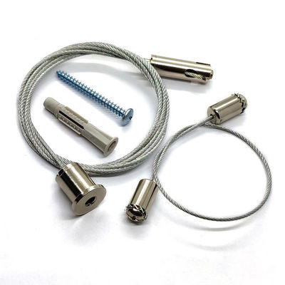 Montaggio d'acciaio della luce del cavo metallico che appende Kit With Brass Cable Gripper