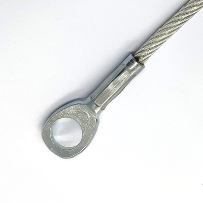 Imbracatura fiamminga dell'occhio di acciaio inossidabile del cavo PVC-rivestito all'ingrosso del cavo metallico