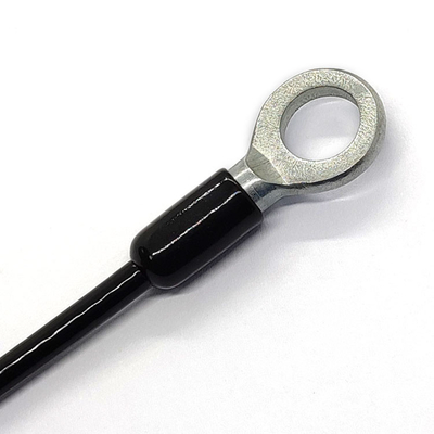 Imbracatura rivestita d'acciaio galvanizzata del cavo metallico del PVC con il gancio improvviso ed occhielli per il cavo del gancio di sicurezza