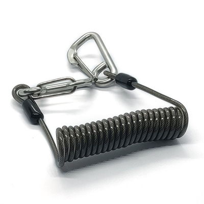 Cordicelle popolari di Lanyard With Safety Retractable Warriors della molla elicoidale