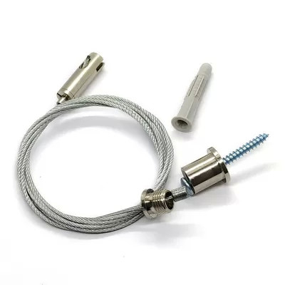Kit di illuminazione a sospensione installabile rapidamente tramite clip con finitura cromata