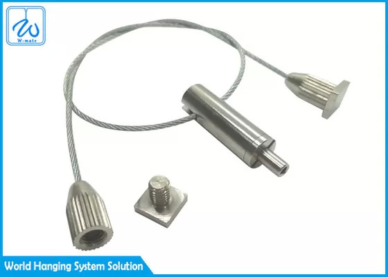 Kit Sospensione Cavo 7x7 Acciaio Ottone Per Controsoffitto