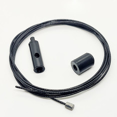 Kit di sospensione per illuminazione a binario con montaggio a soffitto con cavo a pinza