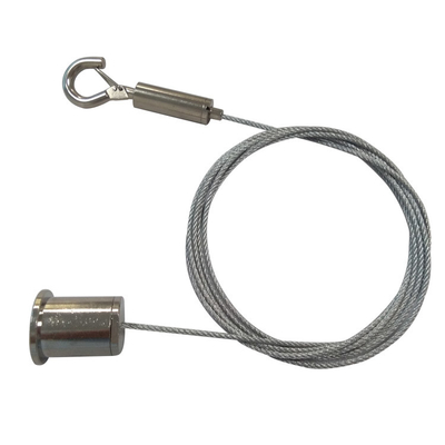 Kit di sospensione dei cavi sistema di presa per ganci di cavi in metallo montato sul soffitto per pannelli di smorzamento del suono