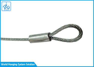 Imbracature di ciclo galvanizzate del cavo metallico di acciaio inossidabile 7x7 con i chiari rivestimenti