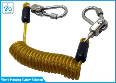 Anti cordicella arrotolata persa dello strumento del cavo di cavo con la serratura di alluminio Carabiner della vite
